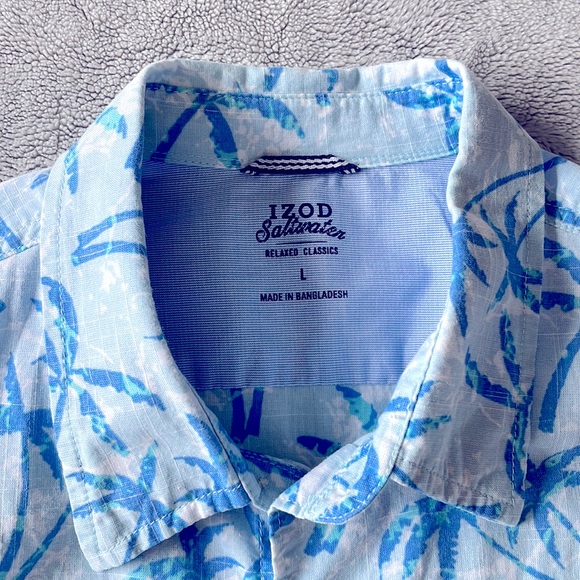 Mens IZOD Short sleeve shirt Size L - Picture 2 of 3